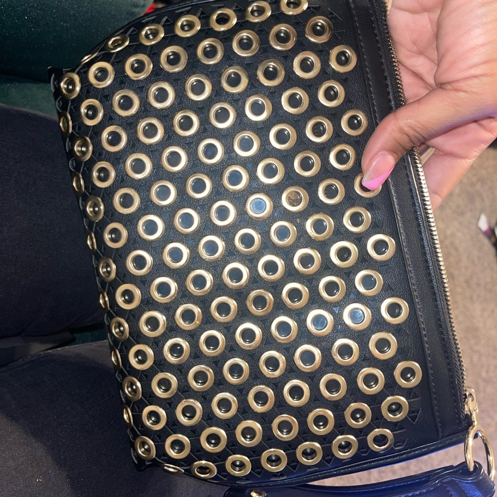 Clutch bag with wristlit